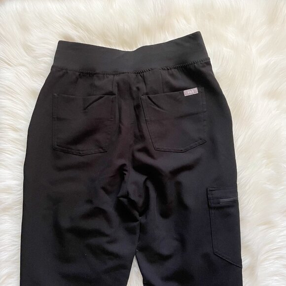NEW FIGS Black Zamora FionX Jogger Scrub High Waist Pants - Picture 5 of 8